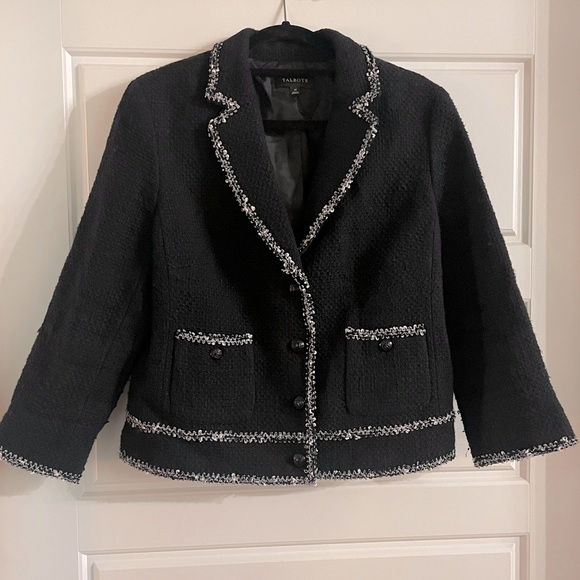 Talbots Jackets & Blazers - Black and white trim Talbots blazer